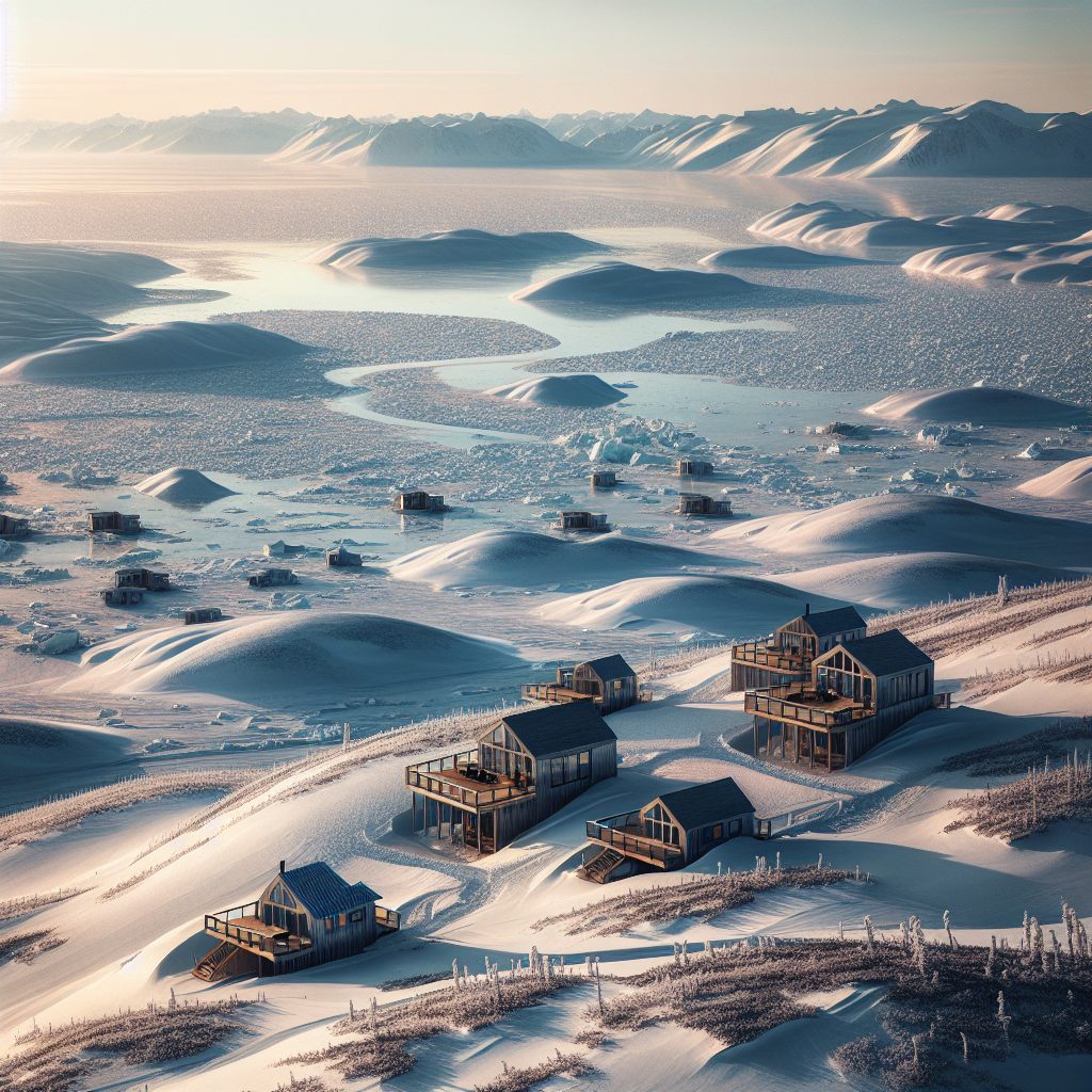 Alaska Ice Edge Villas Facing Frozen Valleys