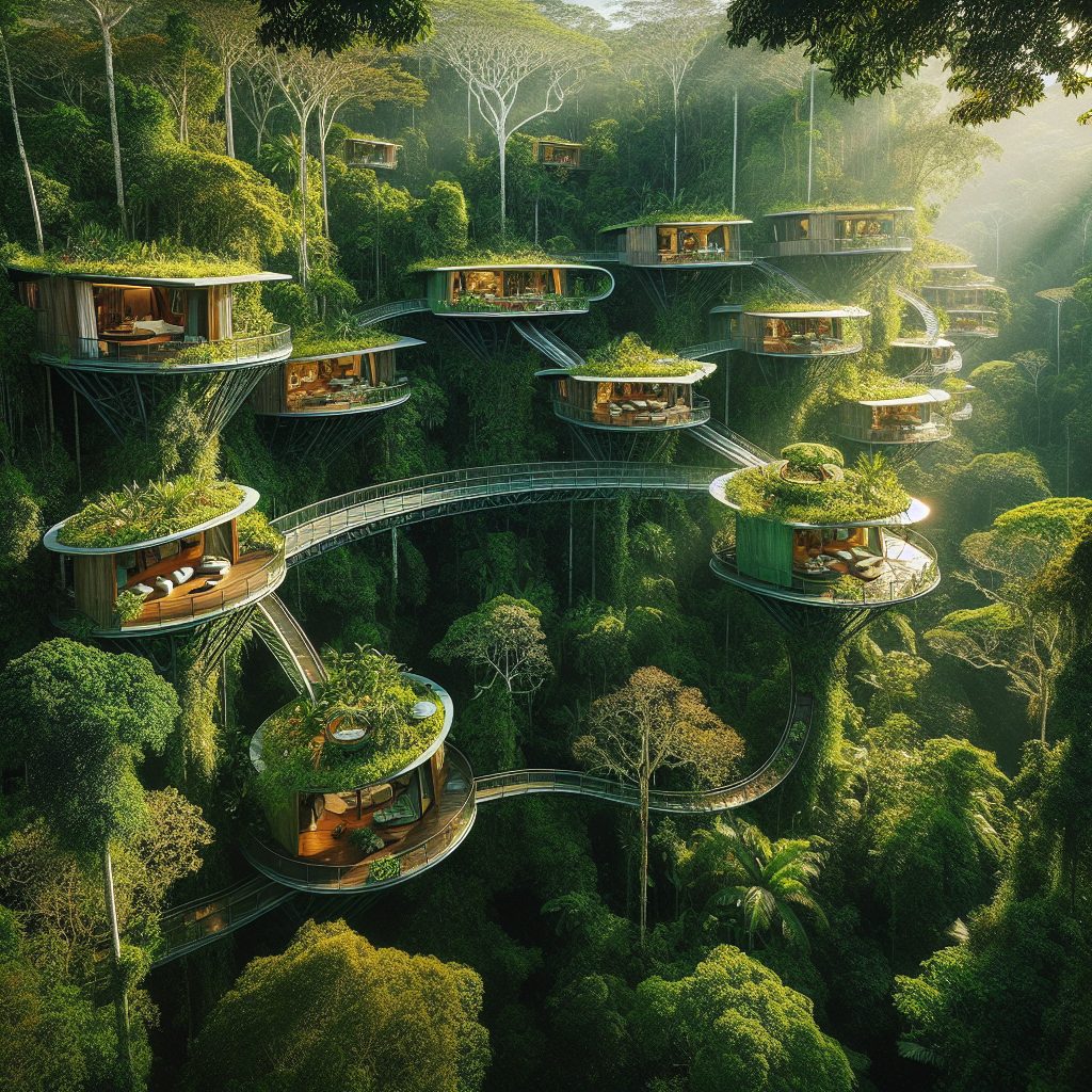 Amazon Canopy Villas Suspended Above Jungle Floor