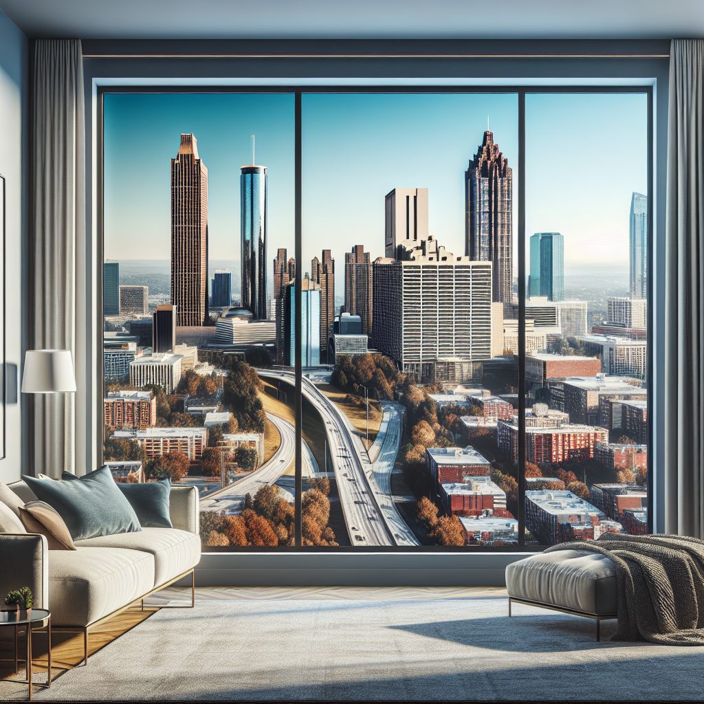 Atlanta Skyline Frame Rooms Near Downtown