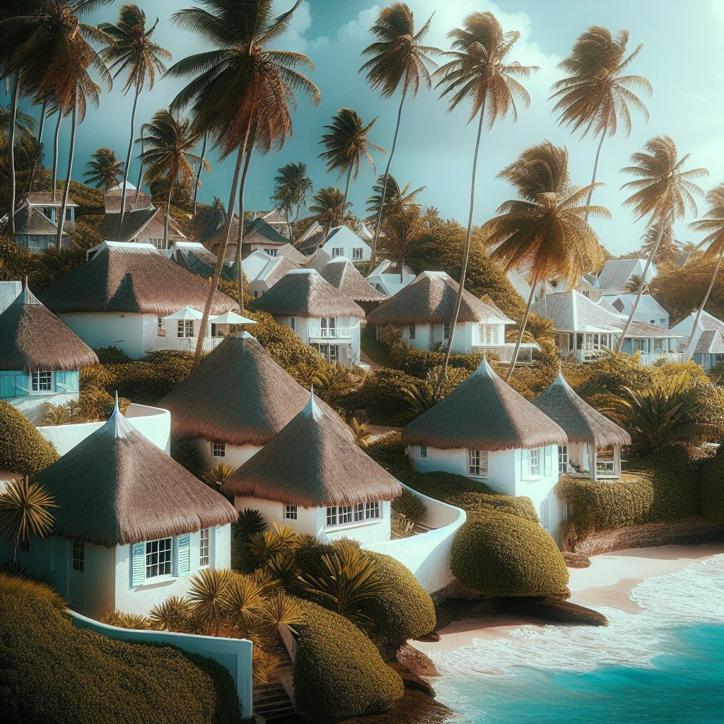 Barbados Coconut Villas with Breezy Palm Setting