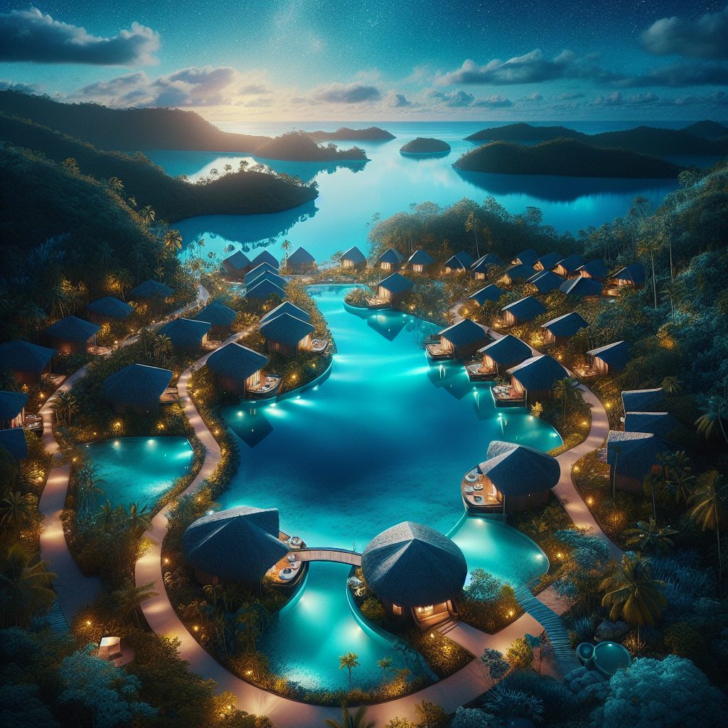 Blueloop Bora Retreats with Lagoon Glow