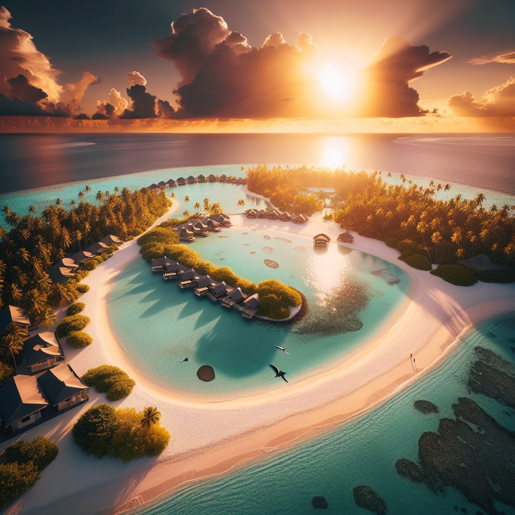 Brighthalo Maldives Retreats with Sunset Glow