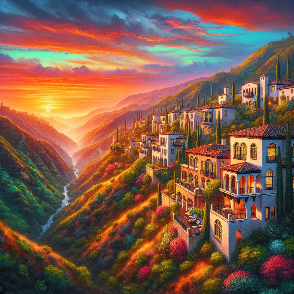 California Ridge Villas Facing Canyon Sunset