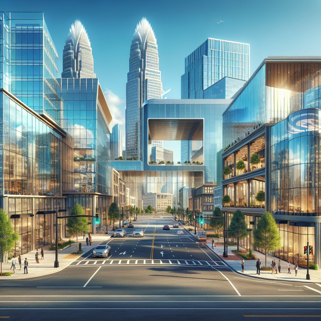 Charlotte Uptown Glass Rooms with Skyline