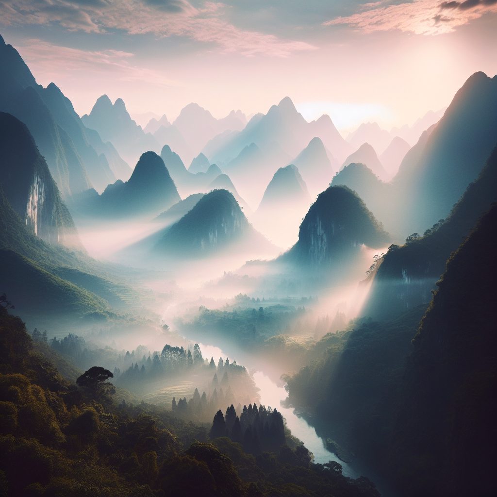 China Valley Mist Retreats with Mountain Calm