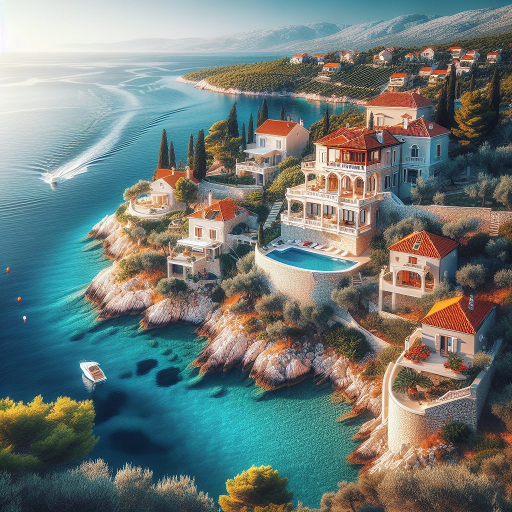 Croatia Adriatic Crest Villas Above Clear Shores