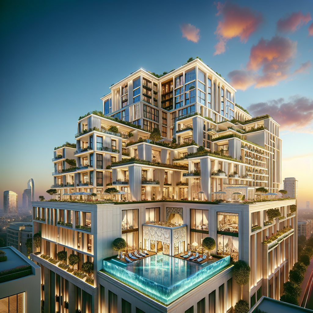 Diamond Horizon Hotels With Luxe Suites and Rooftop Prestige