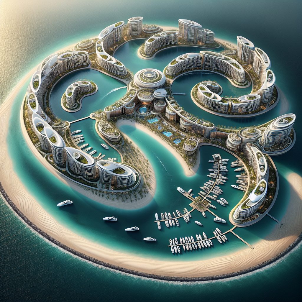 Dubai Island Ring Villas with Marina Access