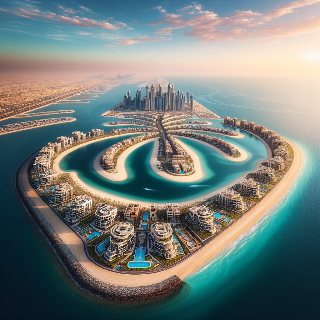 Dubai Palm Edge Villas with Horizon Line Views