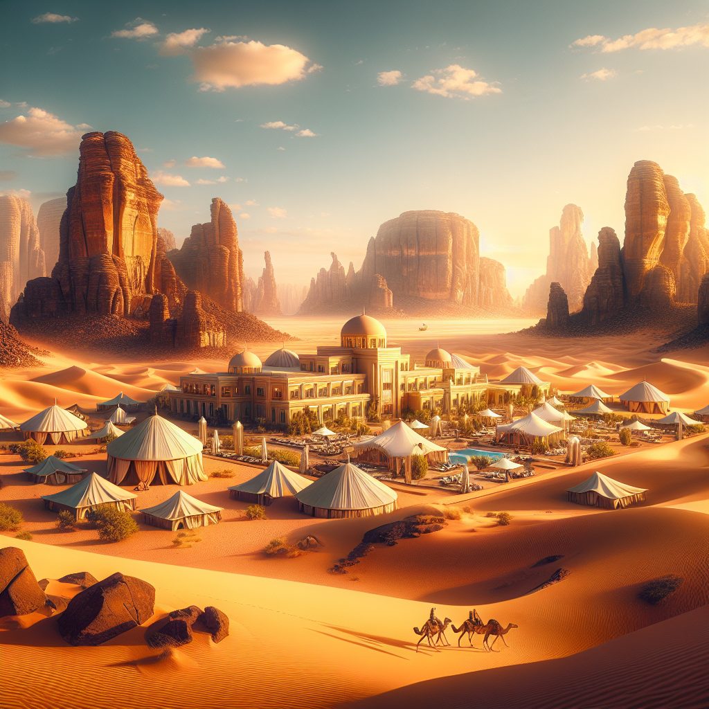 Exploring Desert Resorts in AlUla With Unique Rock Formations