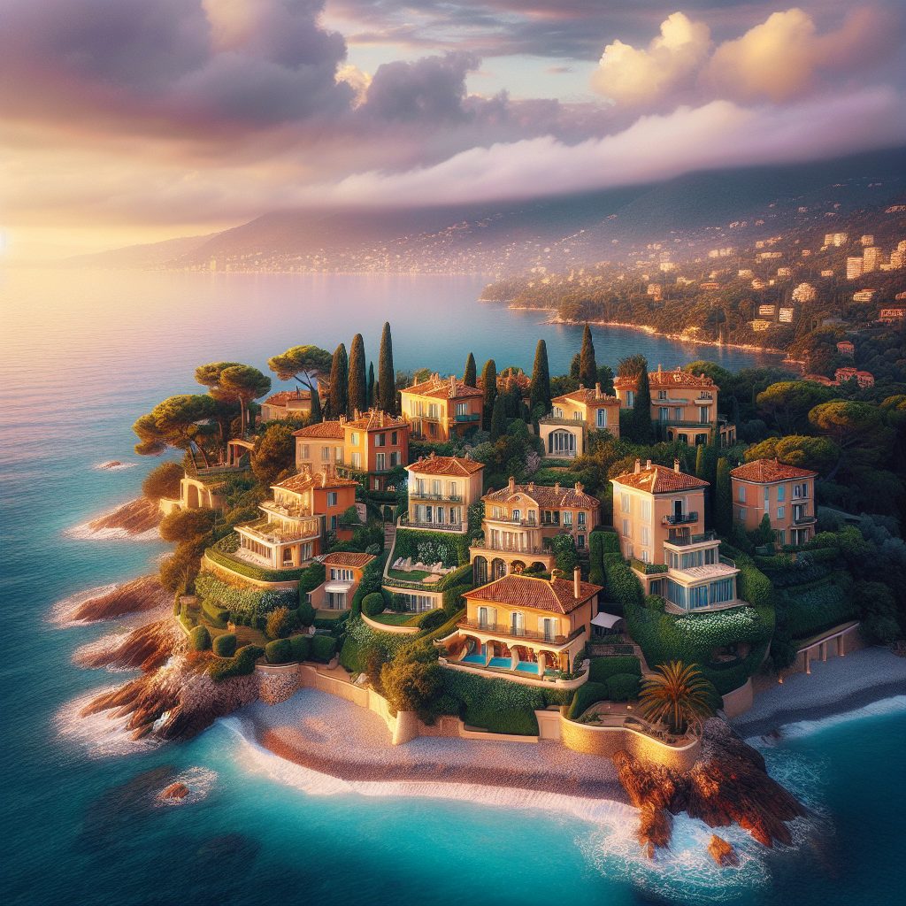 French Riviera Horizon Villas Facing Azure Coast