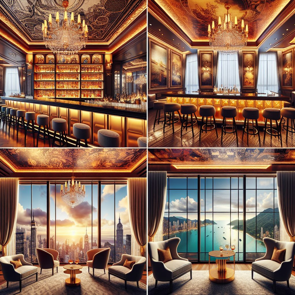 Glamour Hotels With Elegant Bars and Panoramic Lounge Views