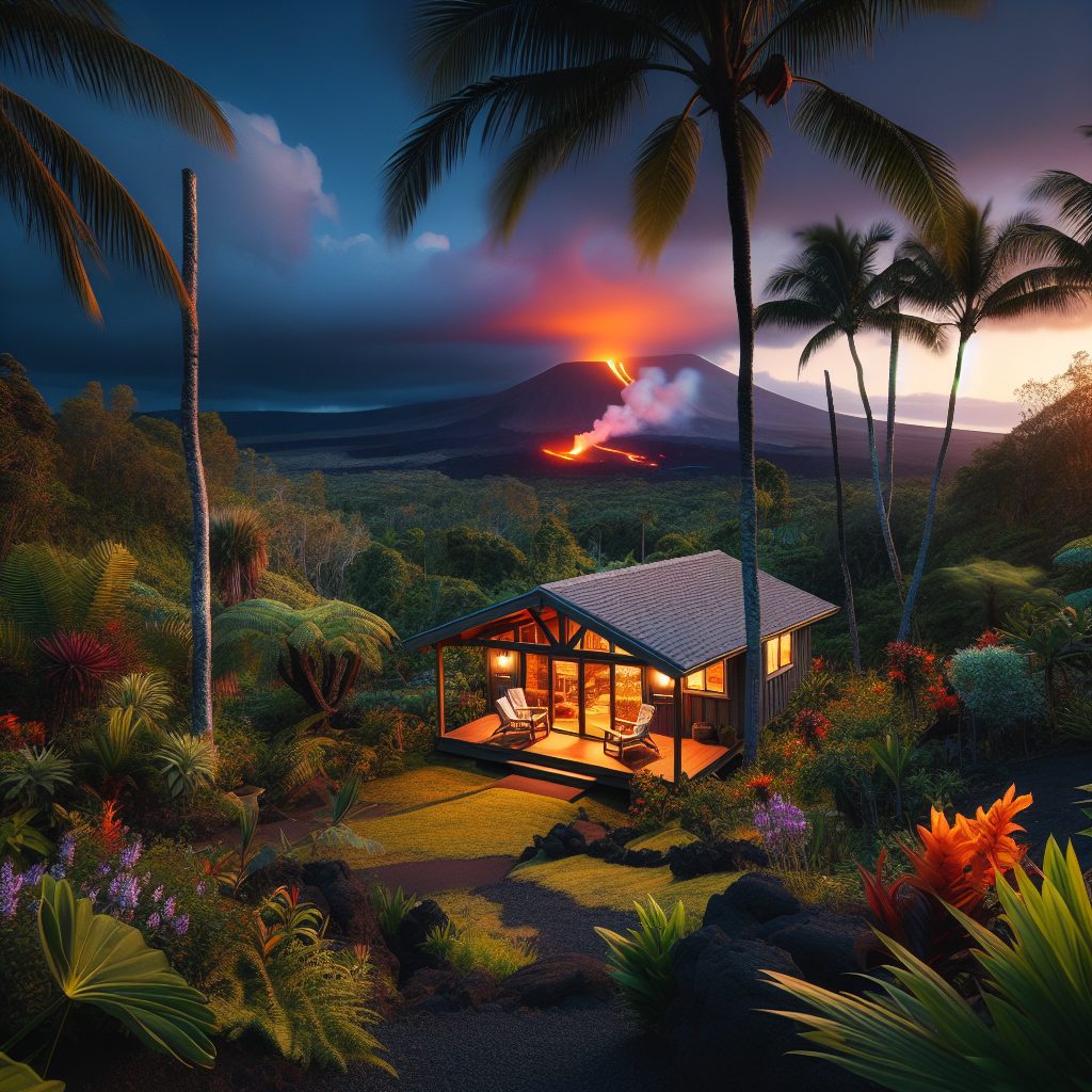 Hawaii Island Fire Retreats with Lava View