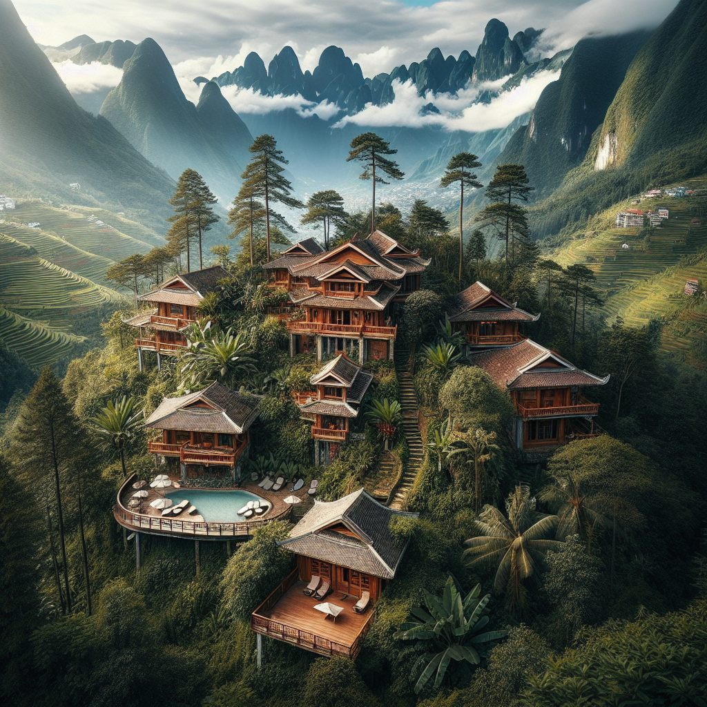 Hidden Villas in Sapa Vietnam With Mountain and Terrace Views