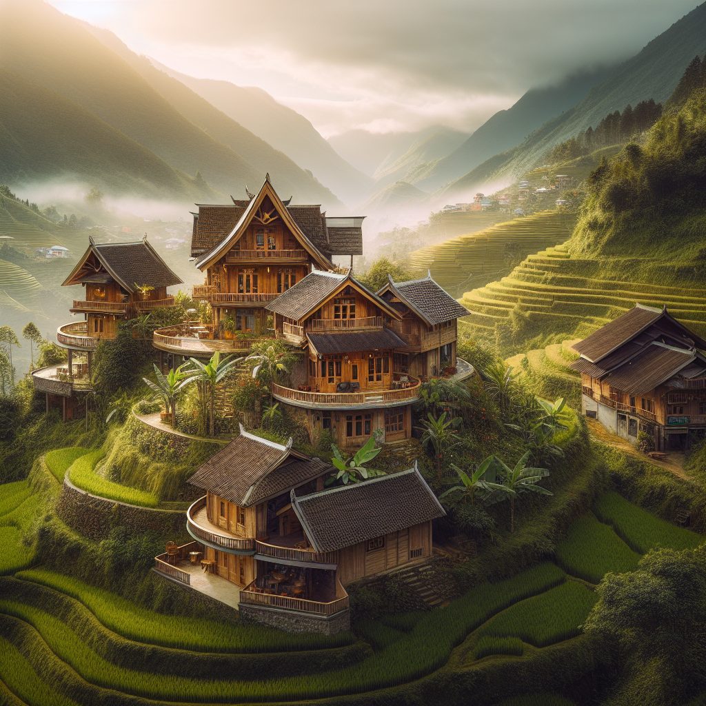 Hidden Villas in Sapa Vietnam With Rice Terrace Views
