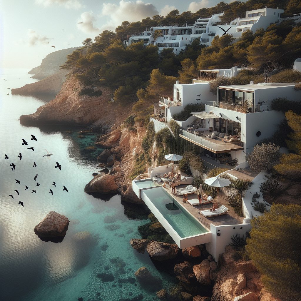 Ibiza Cliff Silence Villas Away from Party Zones