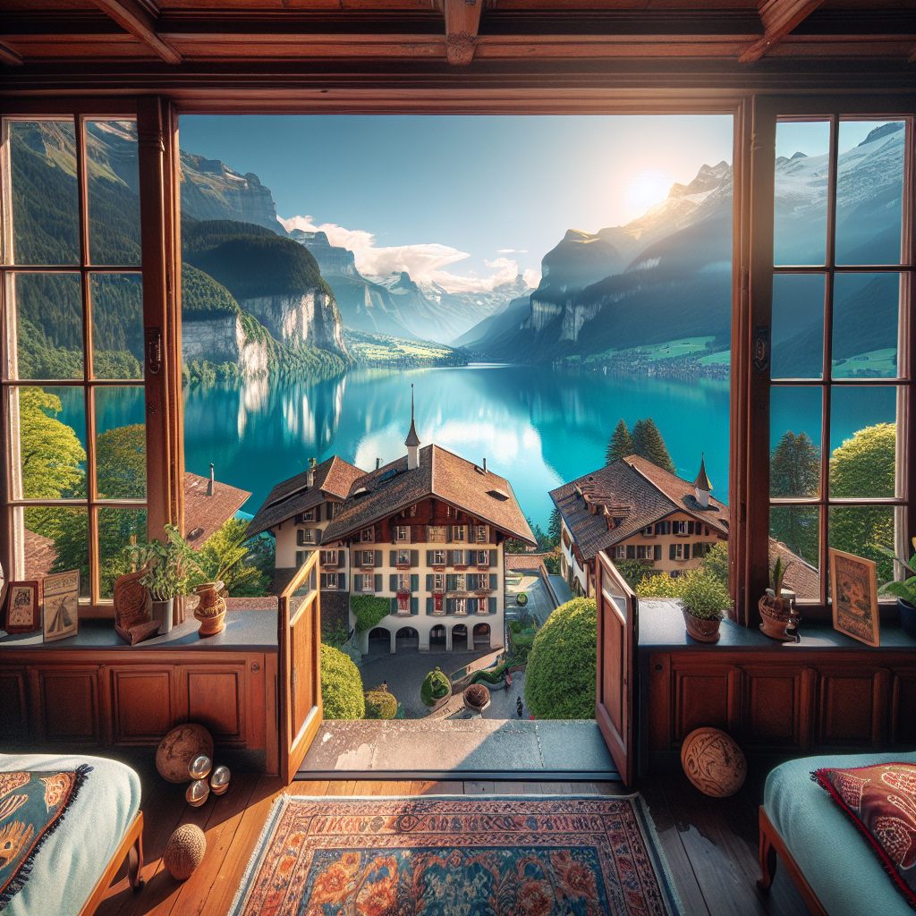 Interlaken Twin Lake Rooms with Scenic Frame