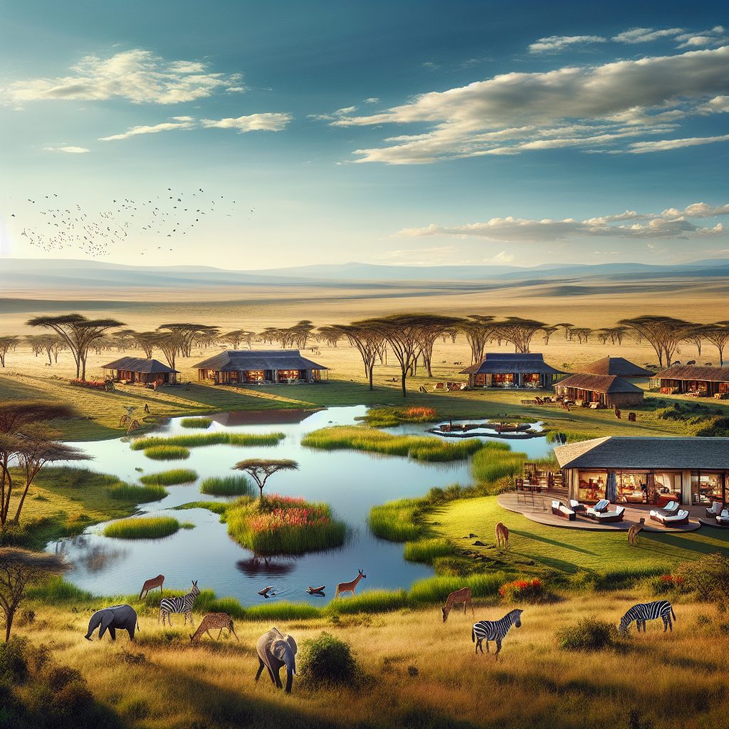Kenya Plains Open Retreats with Animal View