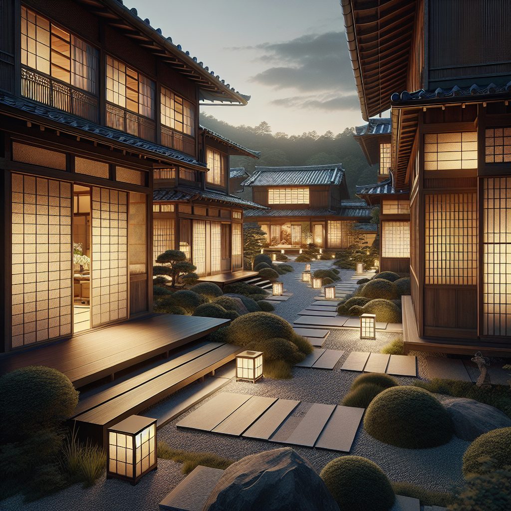 Kyoto Paper Wall Villas with Traditional Sliding Doors