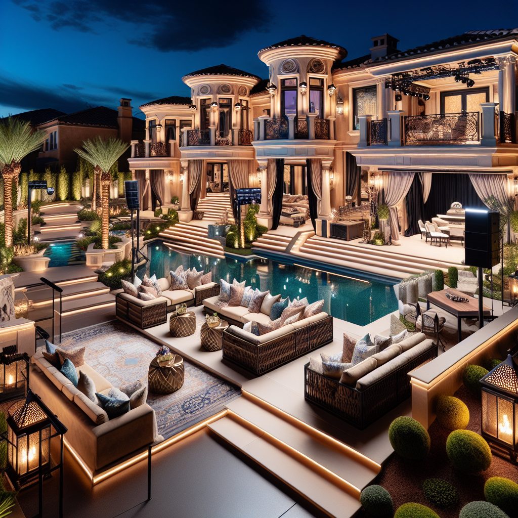 Las Vegas Entertainment Estate Villas with Private Stage