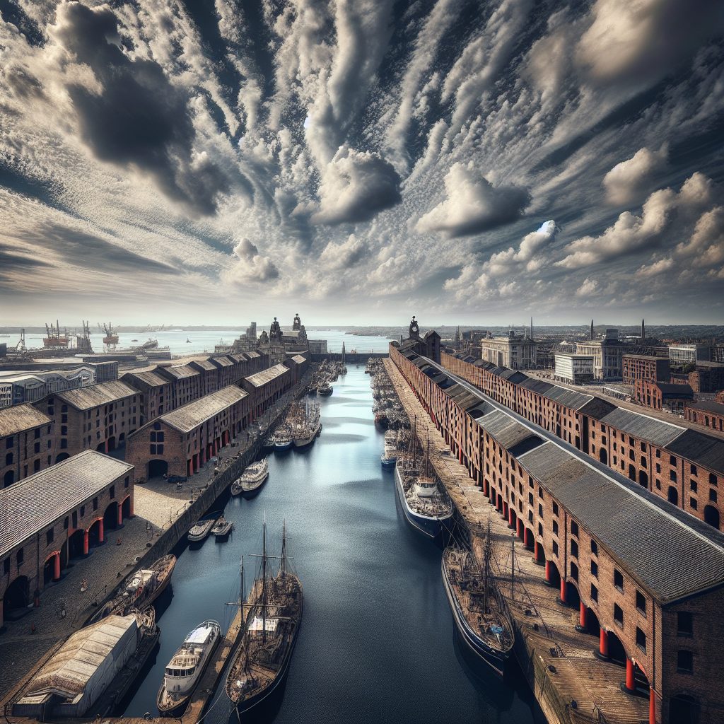 Liverpool Dock Rooms with River Horizon