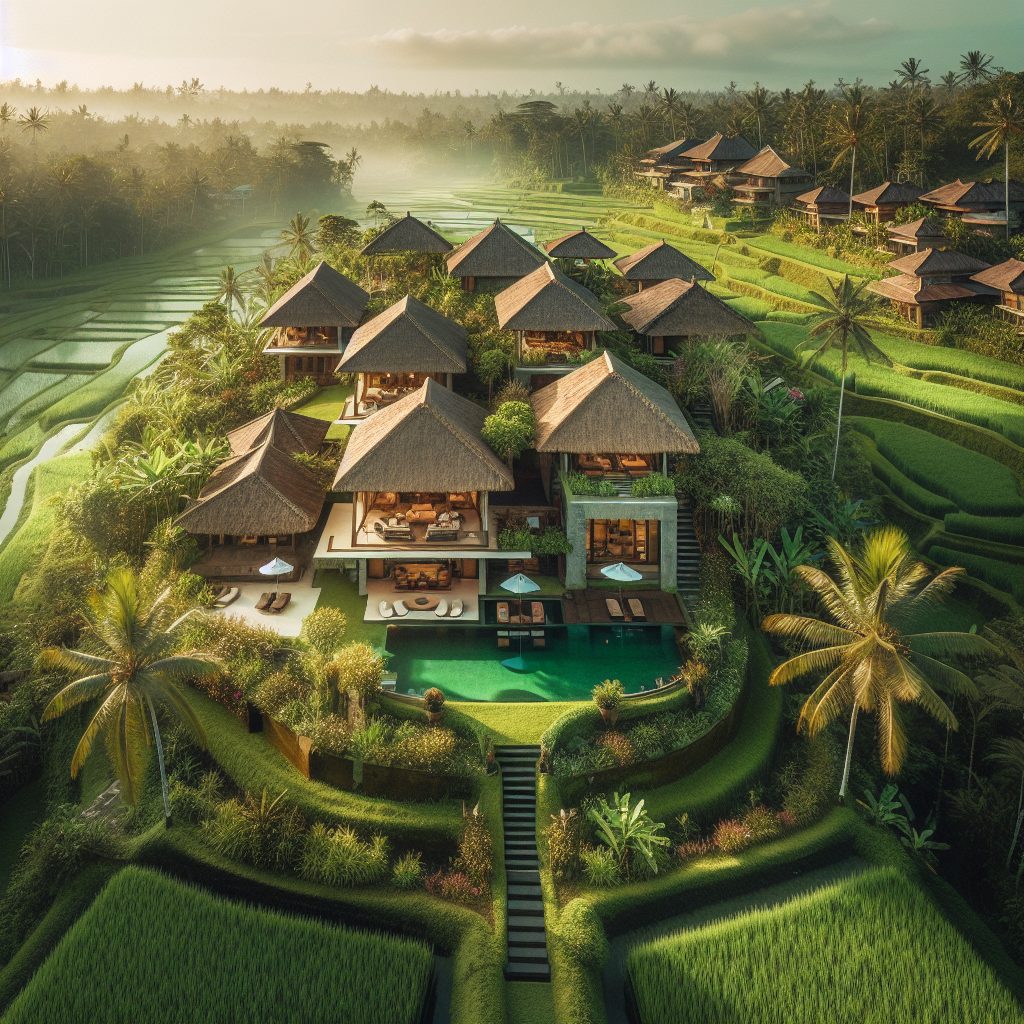 Luxury Villas in Ubud Bali With Rice Field and Nature View