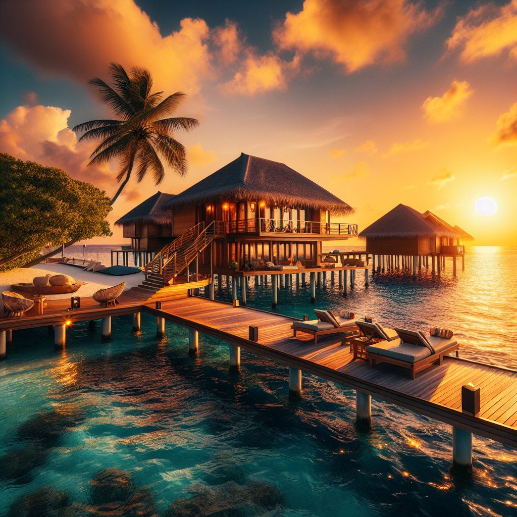 Maldives Sunset Glow Retreats with Ocean Deck