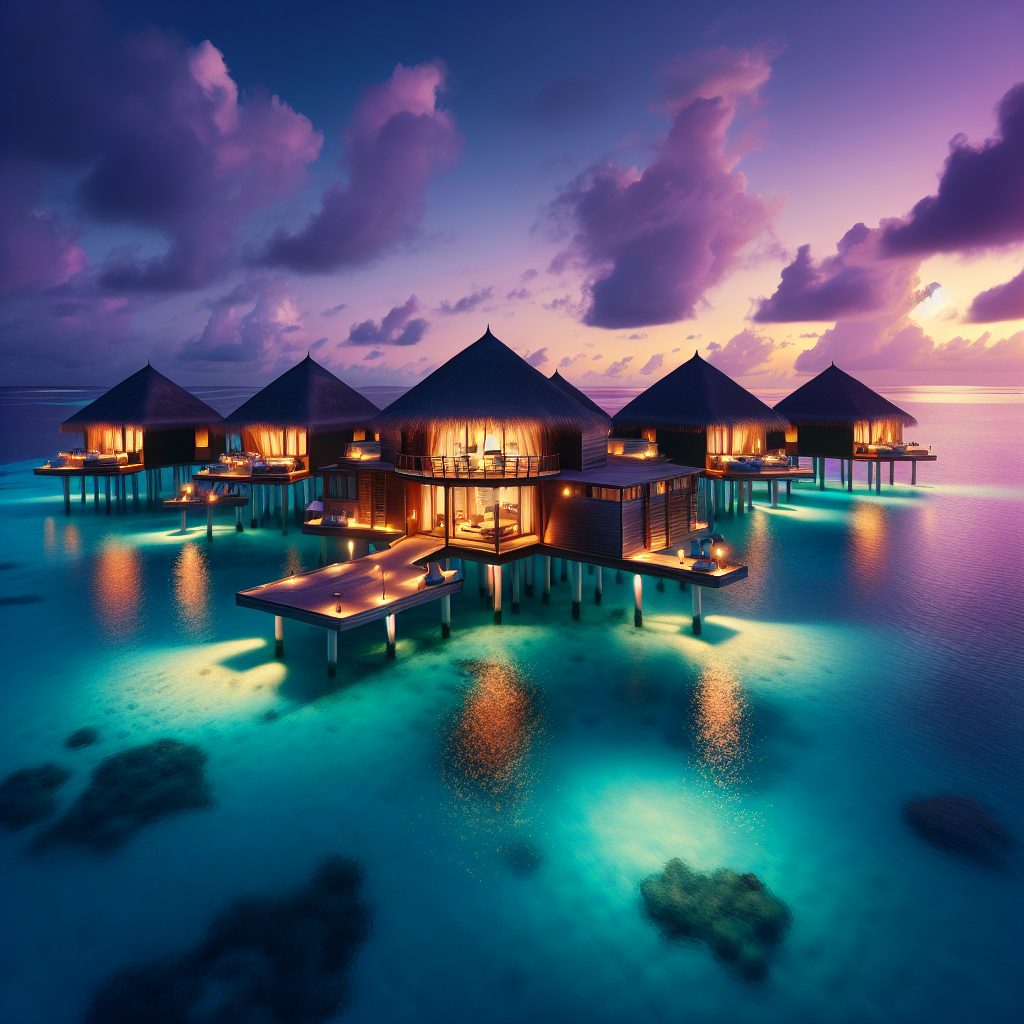 Maldives Twilight Calm Retreats with Ocean Light
