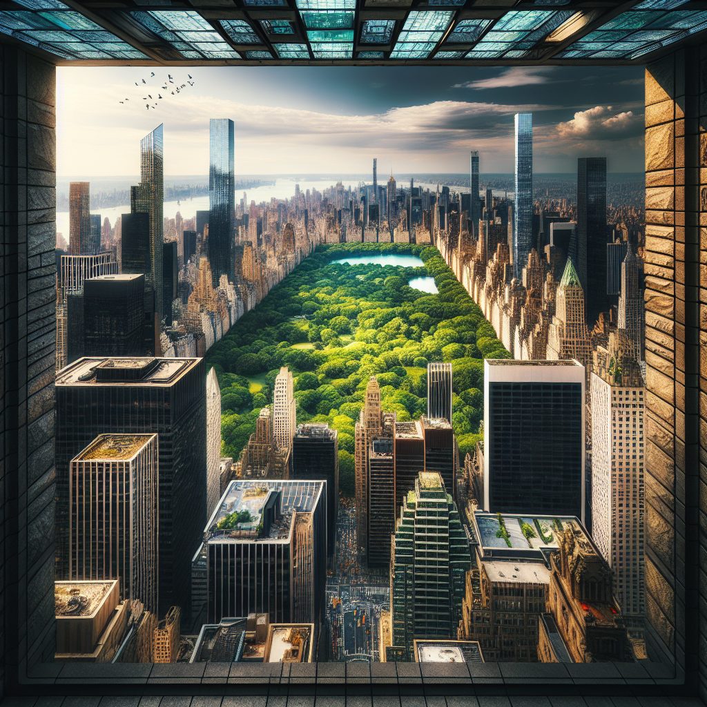 Manhattan Skyline Suites Framing Central Park Greens