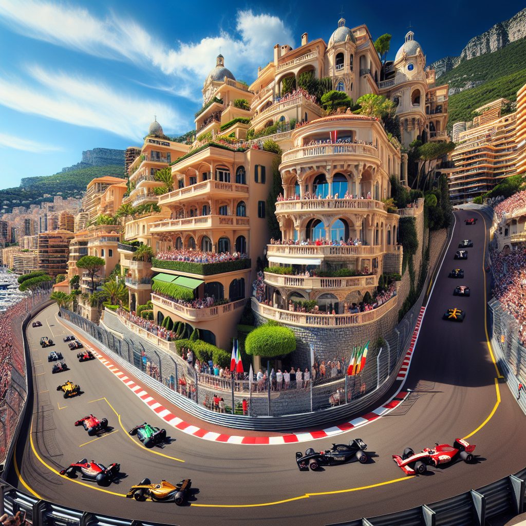 Monaco Circuit Villas Overlooking Racing Streets