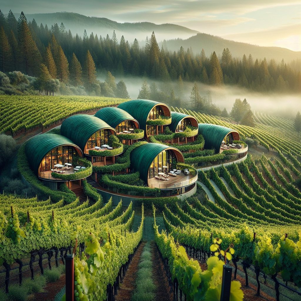 Napa Barrel Curve Villas with Vineyard Aroma