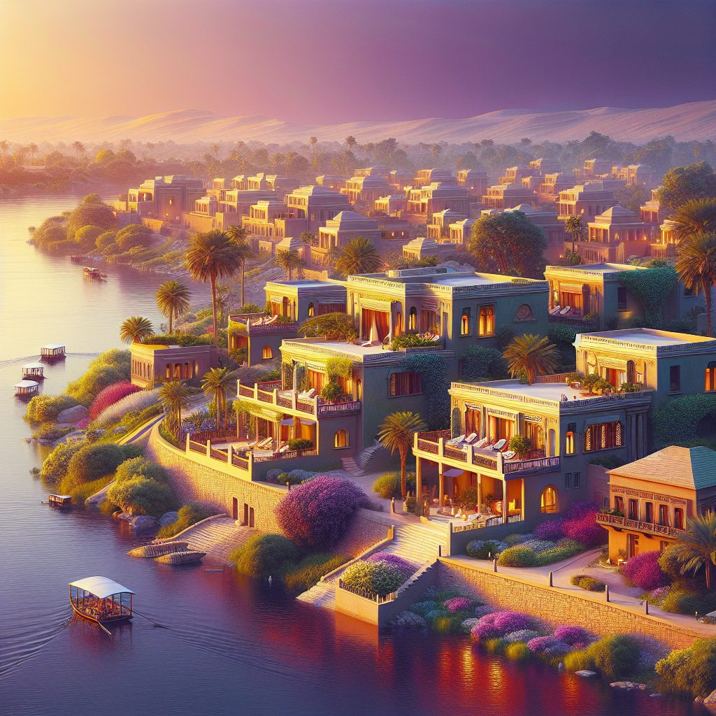 Nile Sunset Villas Facing Ancient Riverbanks