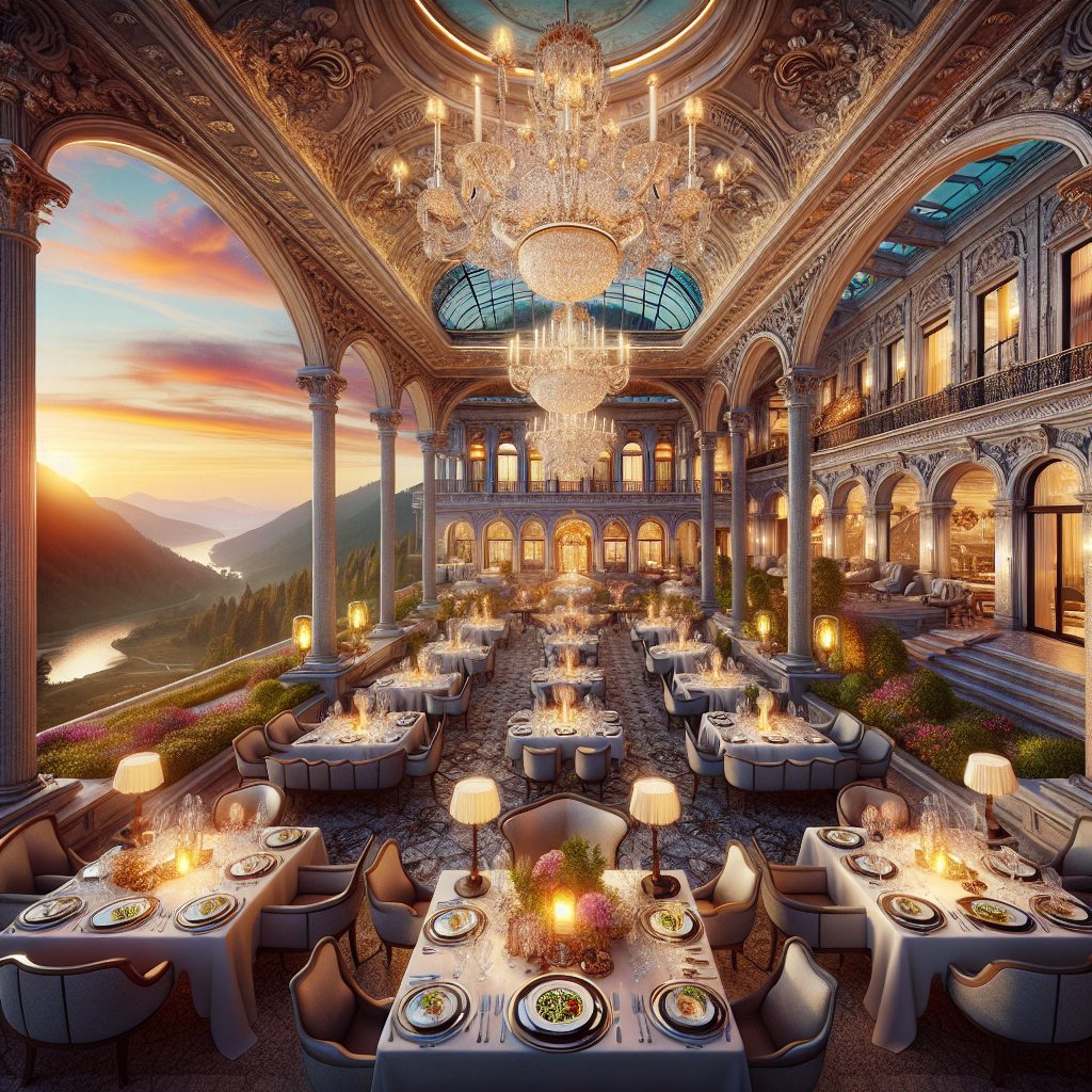 Opulent Hotels With Panoramic Views and Gourmet Prestige Dining
