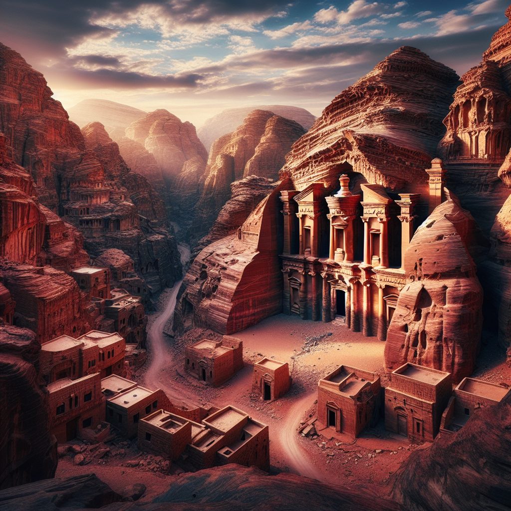 Petra Rock Villas Carved into Canyon Walls