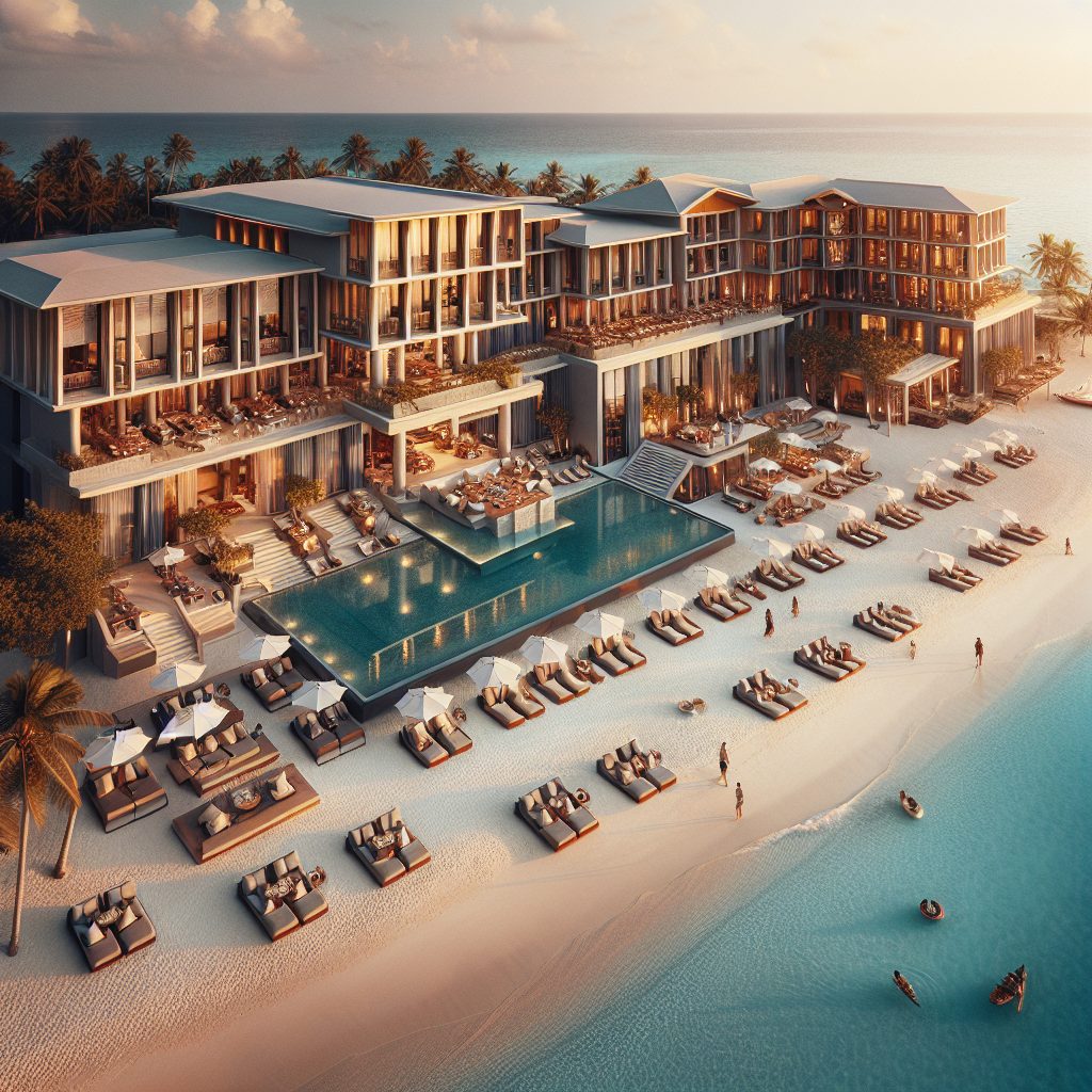 Prestige Resorts With Elegant Lounges and Private Beaches