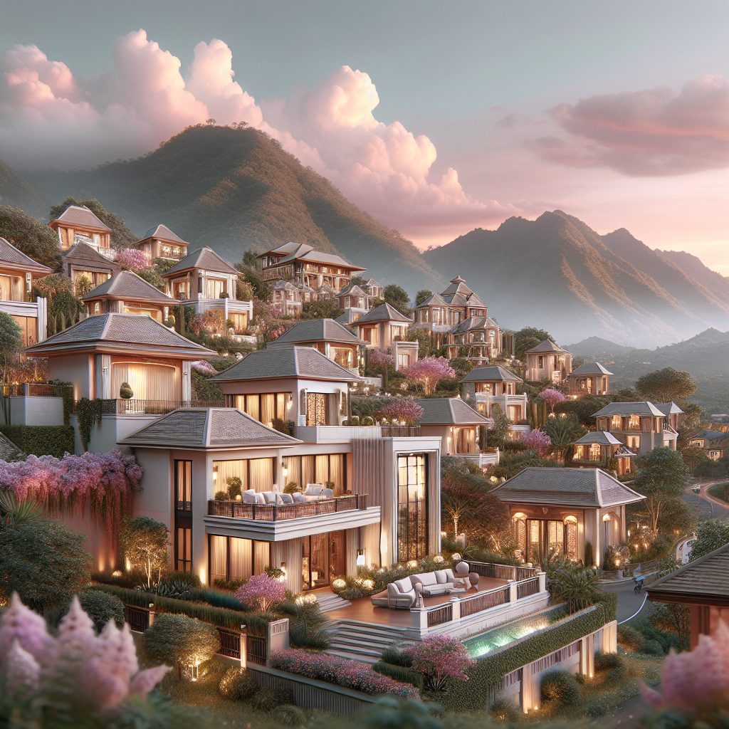 Private Luxury Villas With Beautiful Views and Soft Light