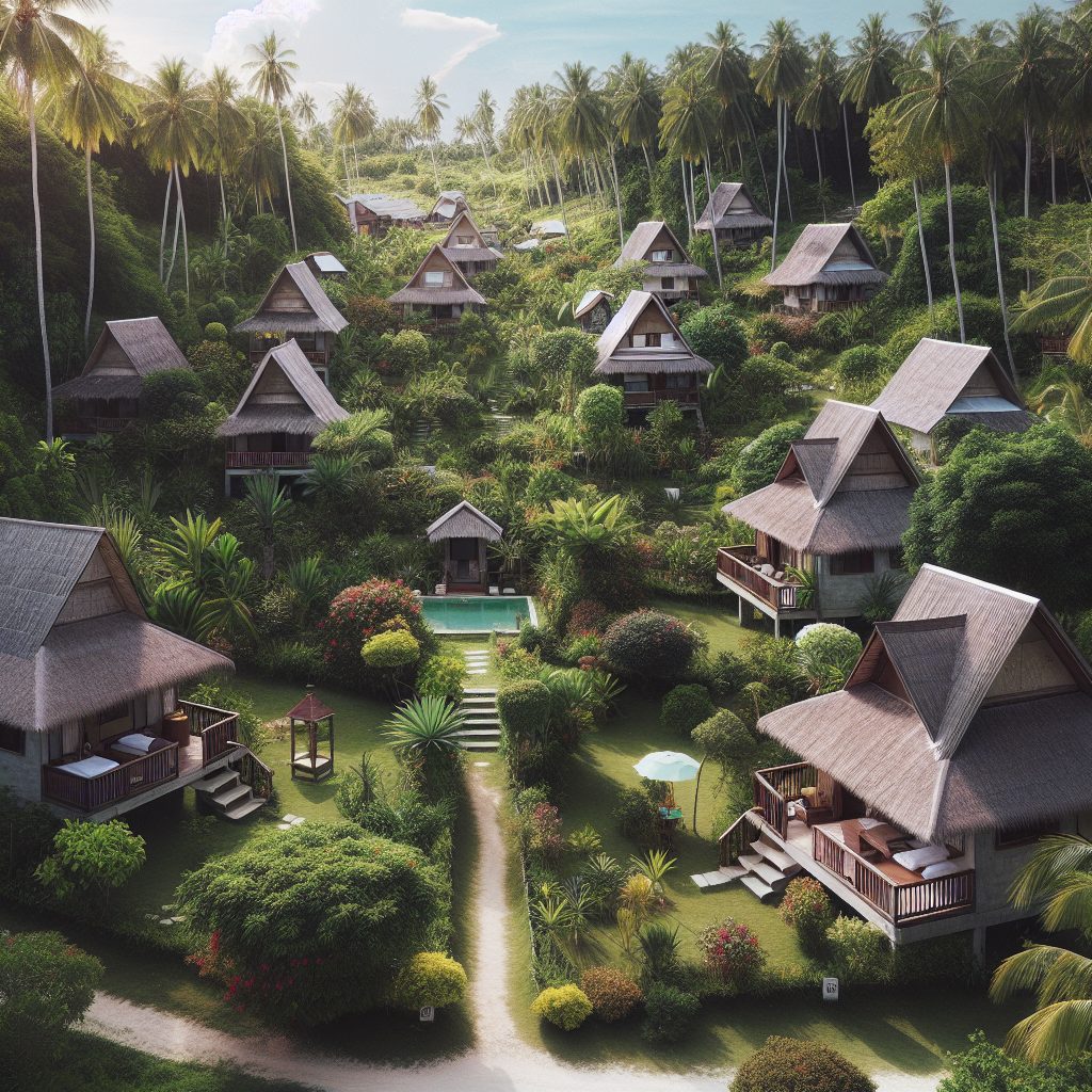 Private Villas in Bohol Philippines With Tropical Garden Setting