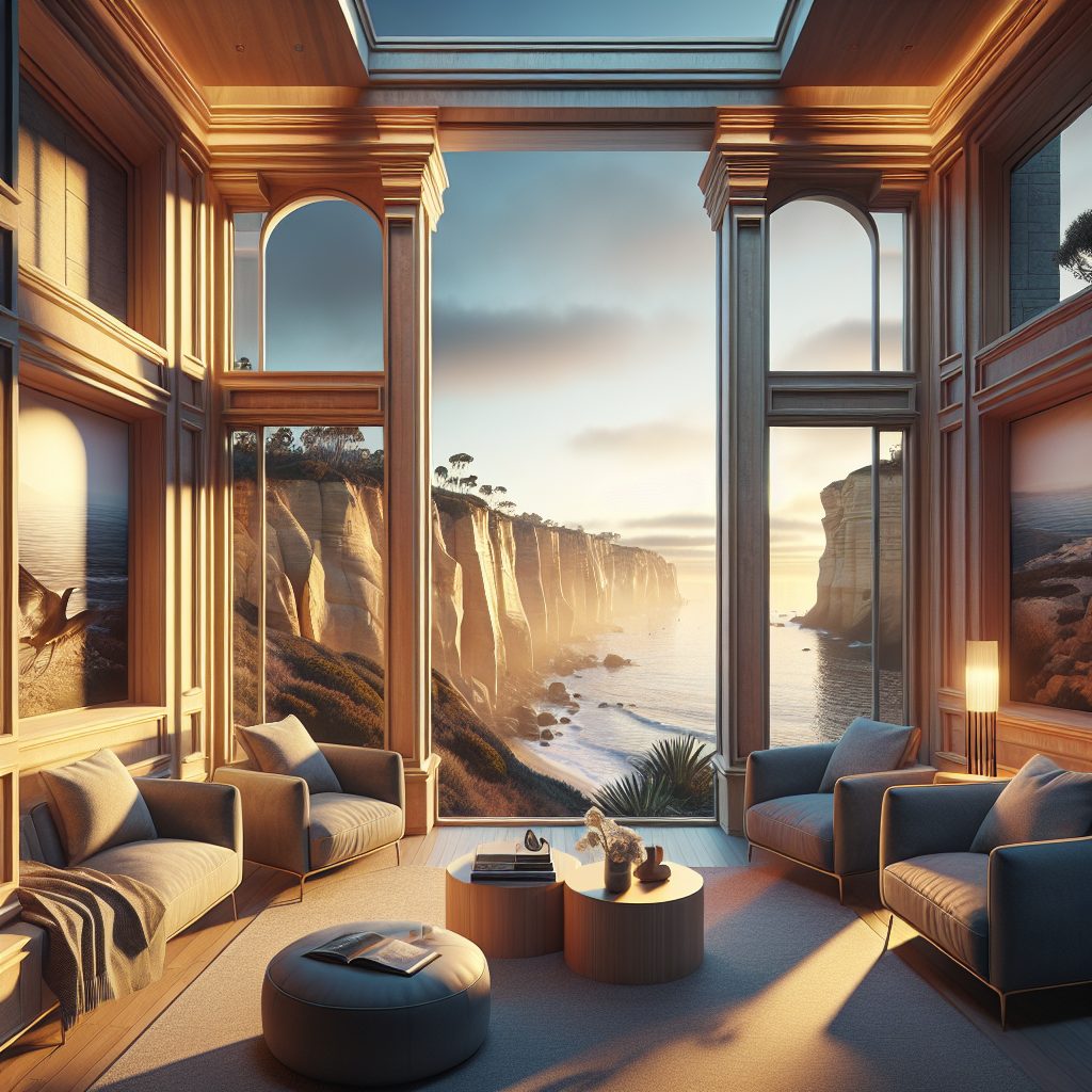 San Diego Coastal Frame Rooms with Cliff View