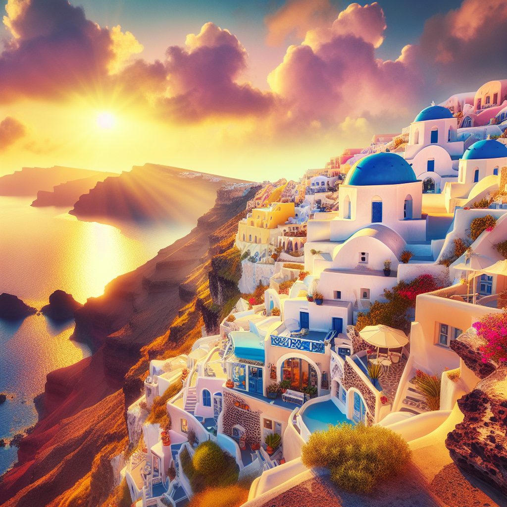 Santorini Sky Edge Retreats with Cliff View