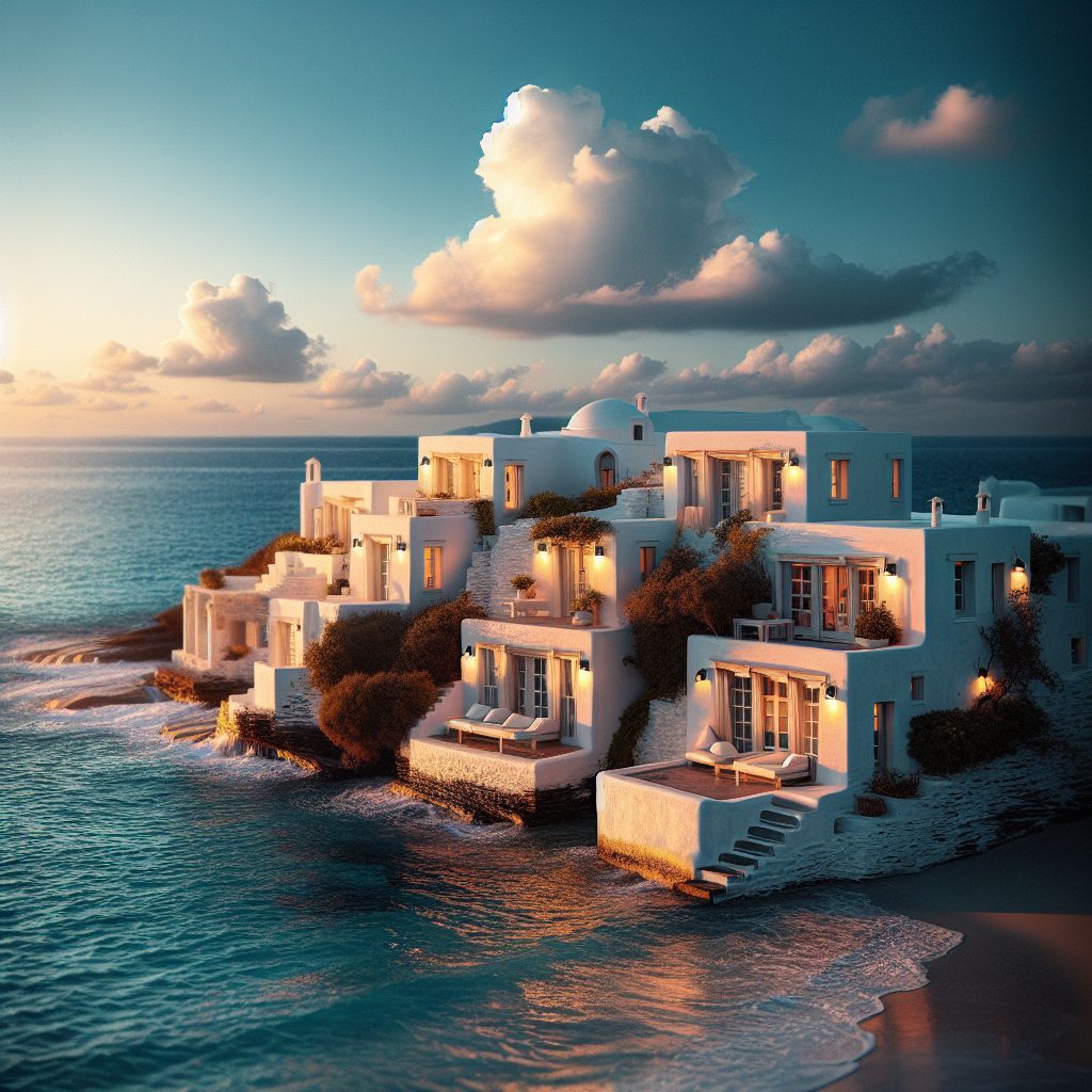 Seaside Villas With Calm Interiors and Ocean Air