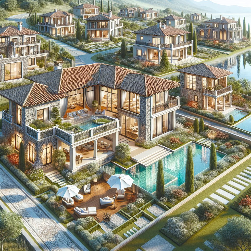 Sophisticate Villas With Fine Materials and Rich Scenic Character