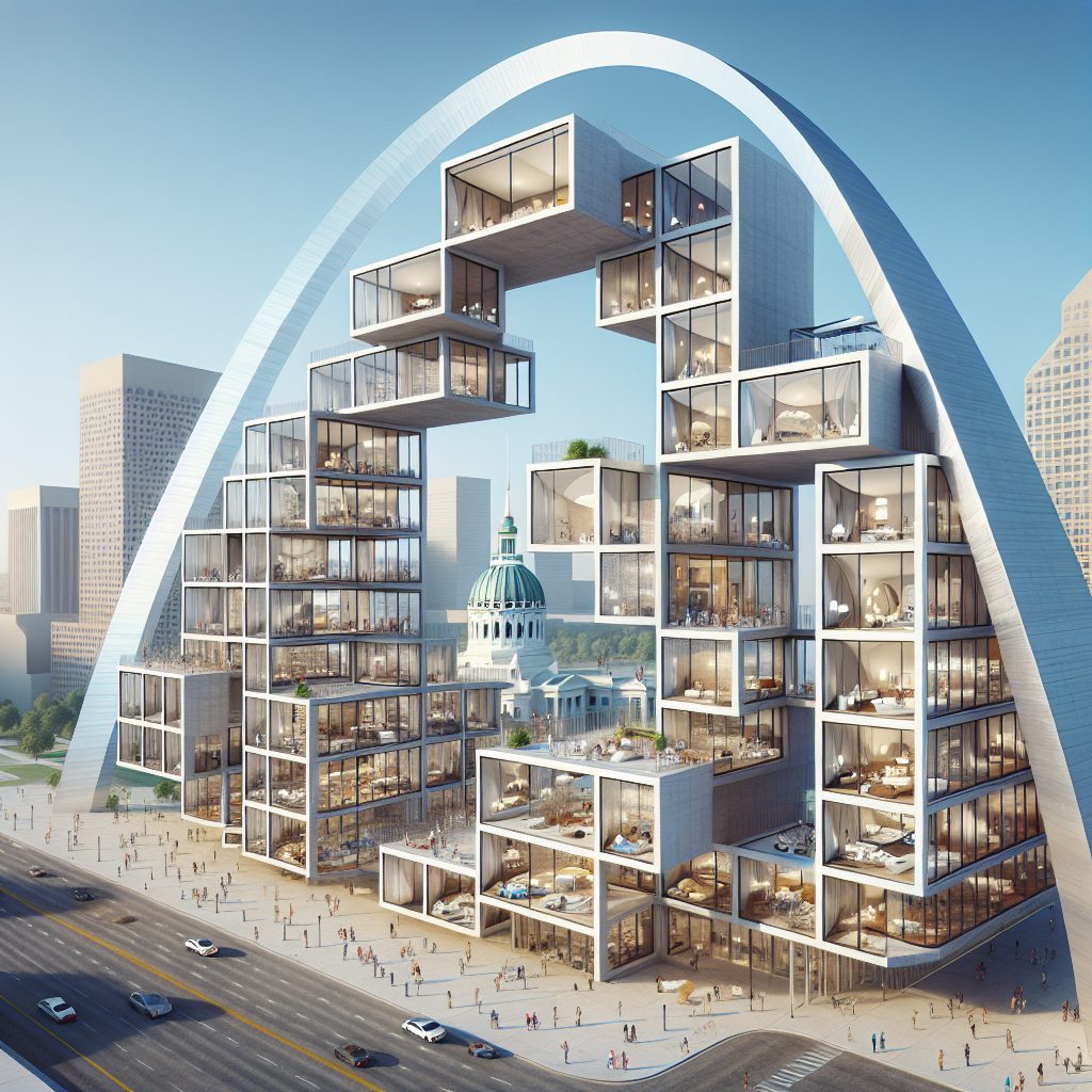 St Louis Arch Frame Rooms with City Icon