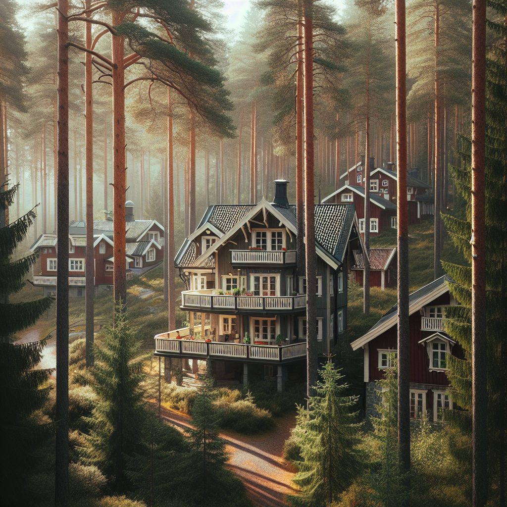 Sweden Forest Calm Villas Among Pine Silence