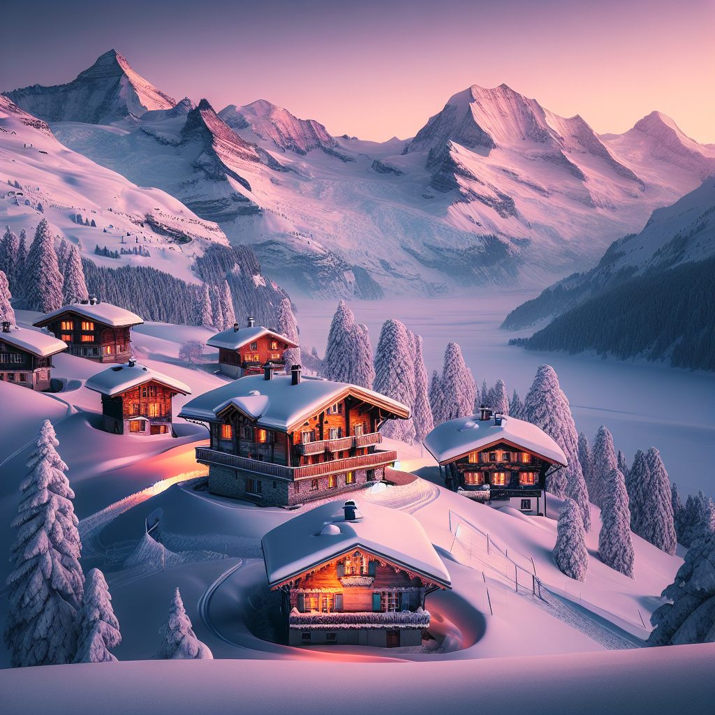 Swiss Snow Ridge Retreats with Alpine Charm