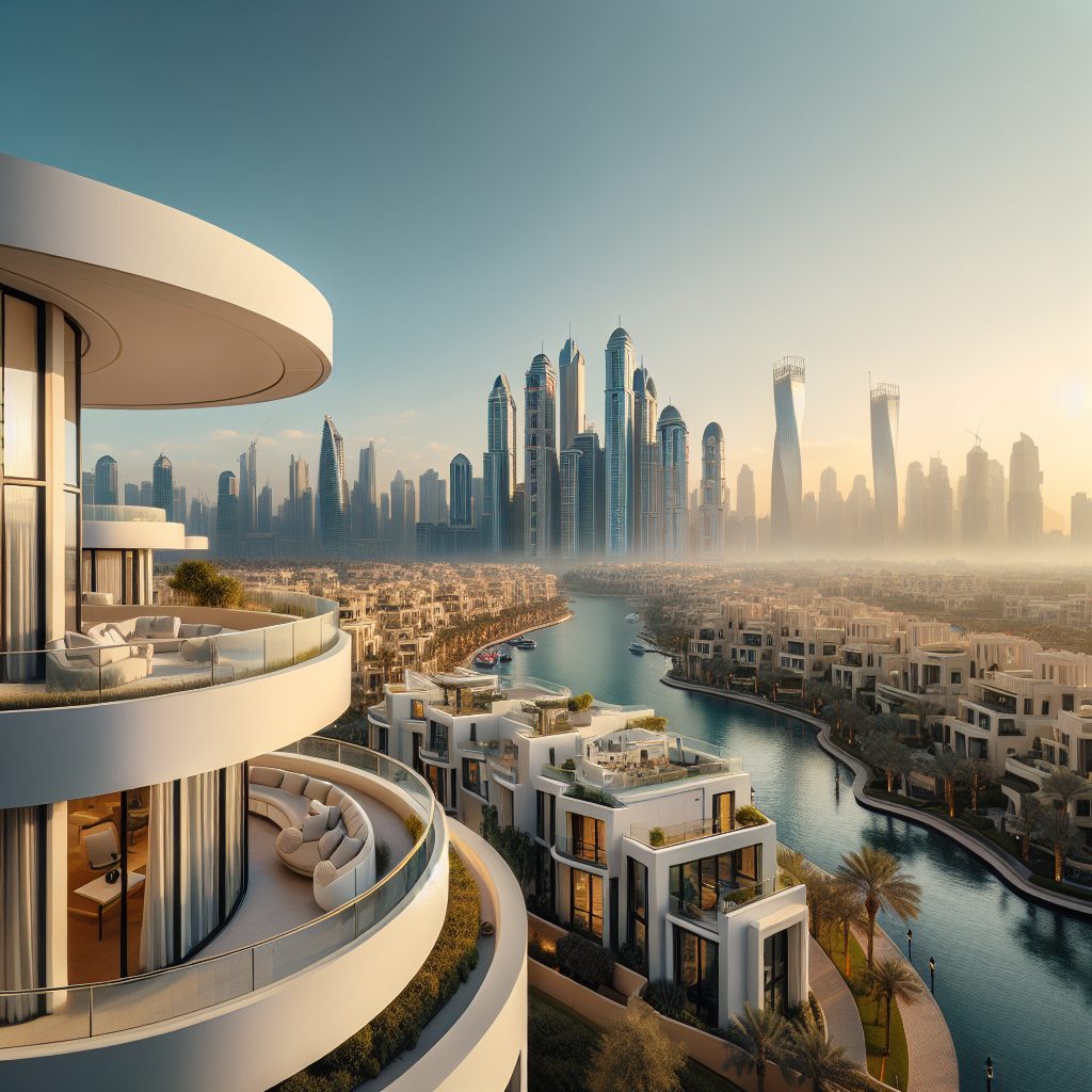 Sydney Harbor Curve Villas Facing City Icons