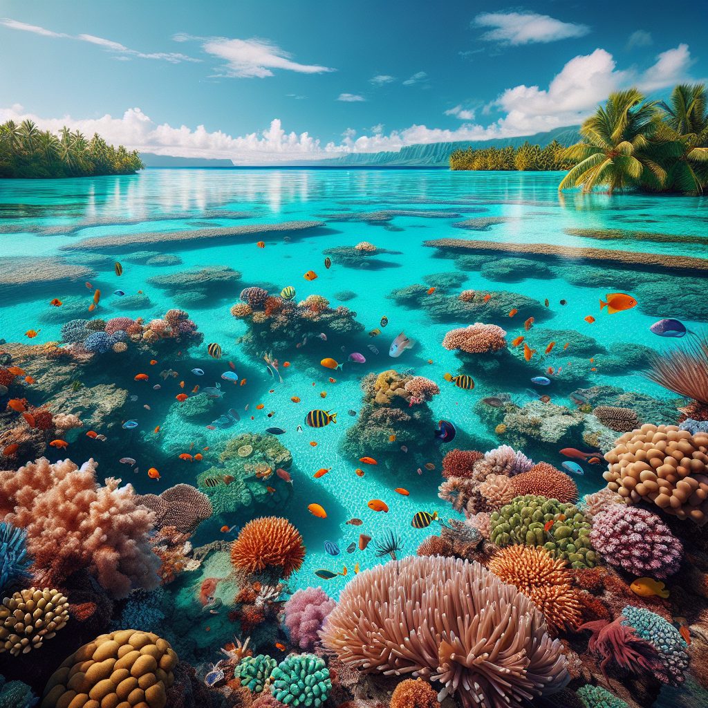 Tahiti Lagoon Calm Retreats with Water Life
