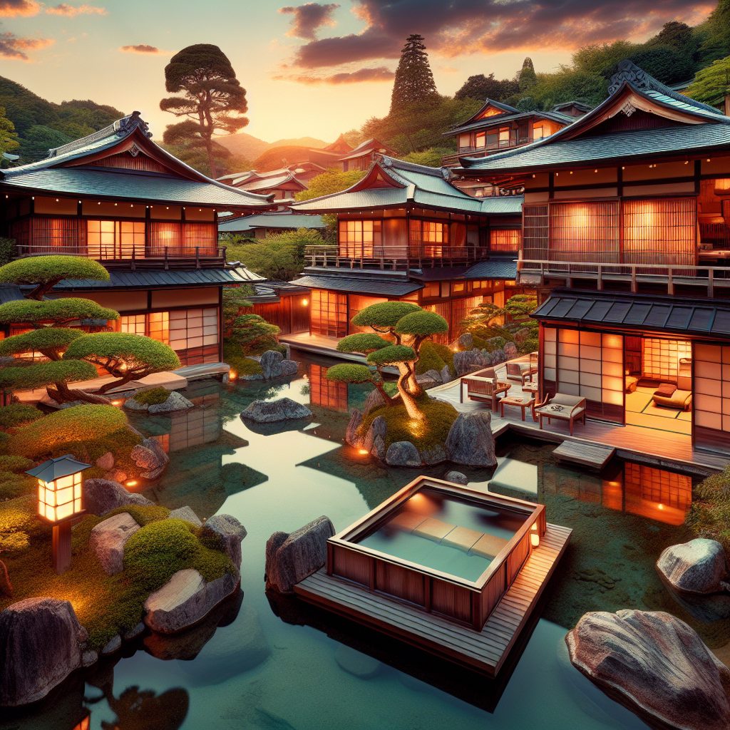Traditional Ryokan Villas in Kyoto Japan With Private Onsen Experience