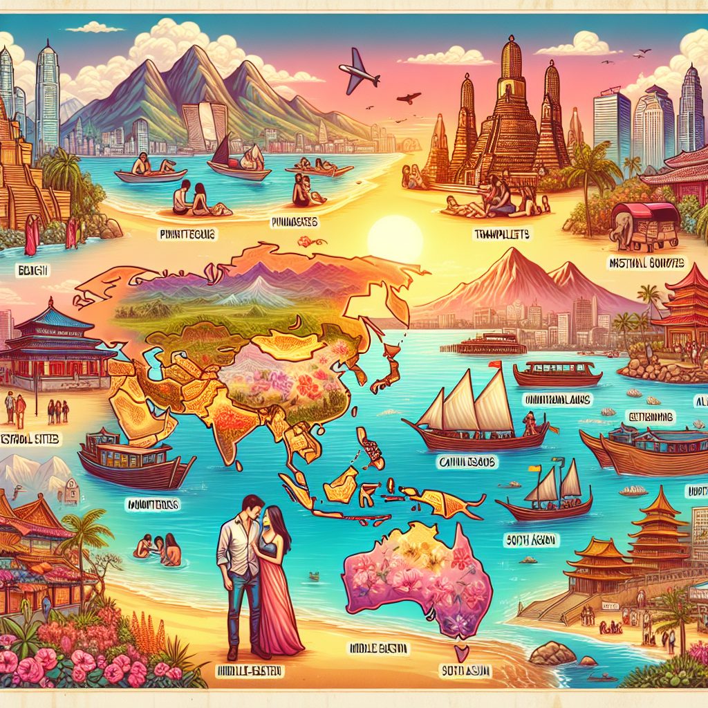Travel Destinations in Asia by Country for Couples
