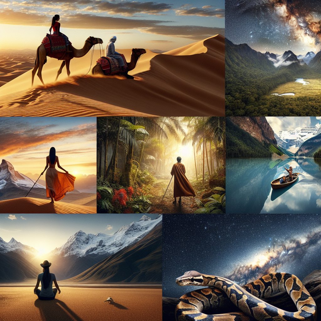 Traveling Across Landscapes Filled with Natural Wonders