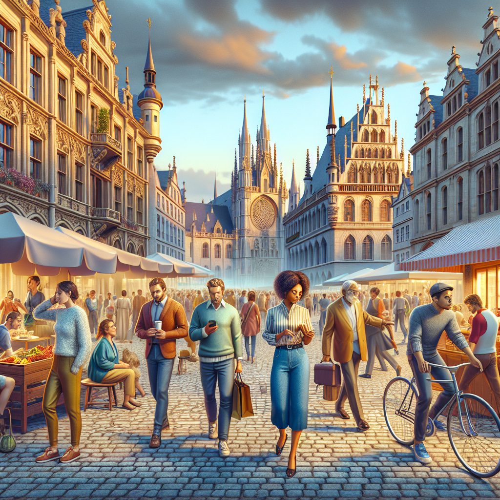 Walking Across Ancient Streets in European Cities